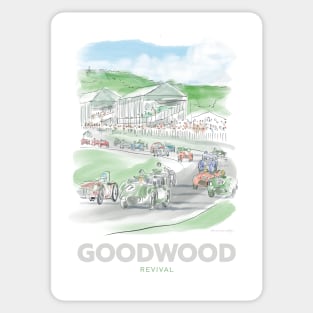 Goodwood Revival Art Sticker